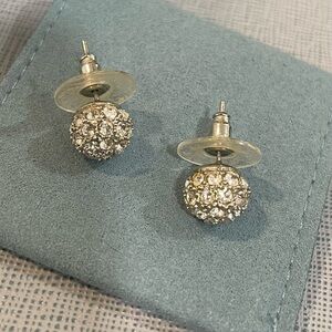 Baublebar Silver Crystal Stud Earrings